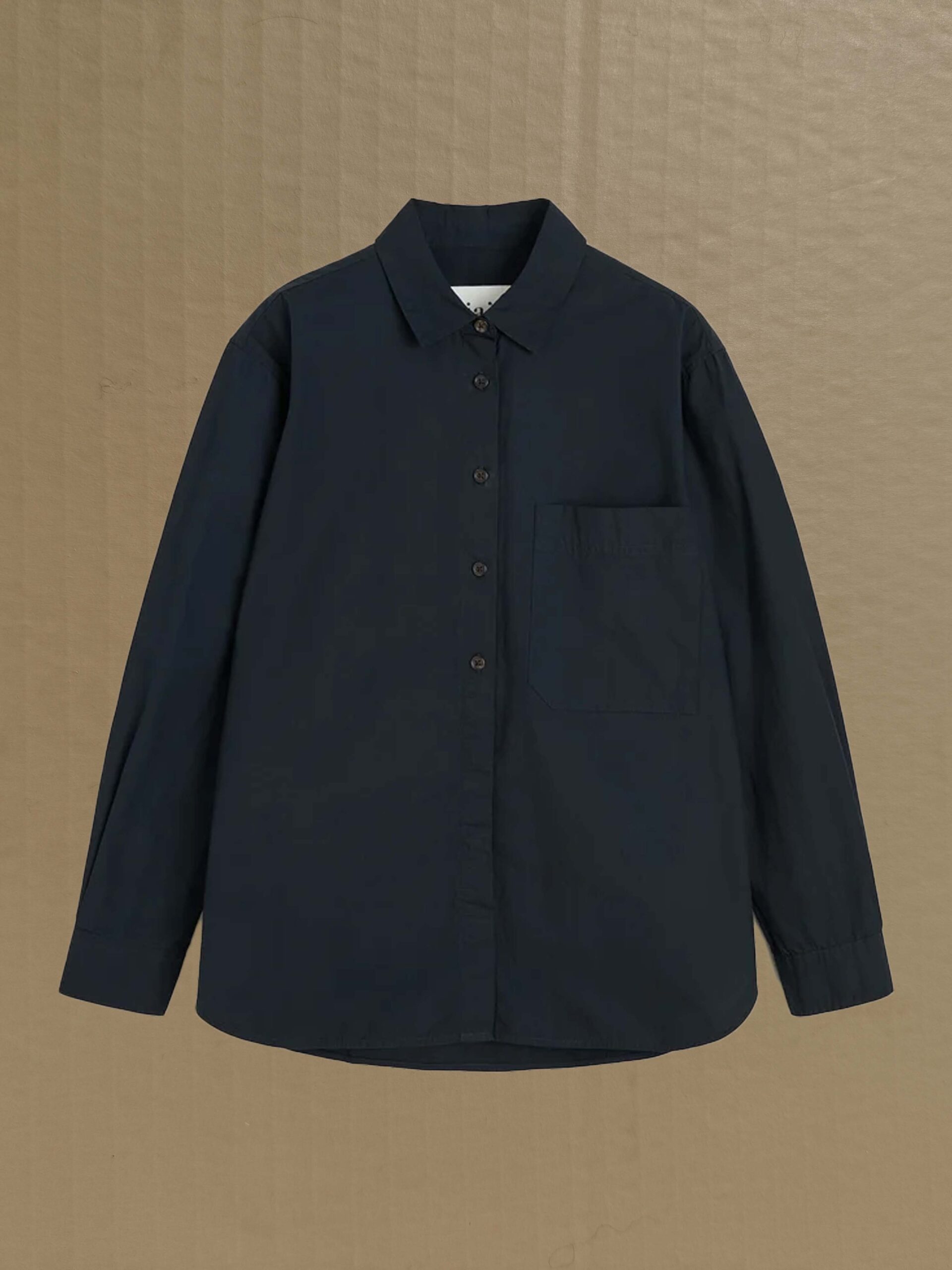 lynette shirt dark horn black navy gots certified organic cotton india aiayu denmark shop online slow fashion
