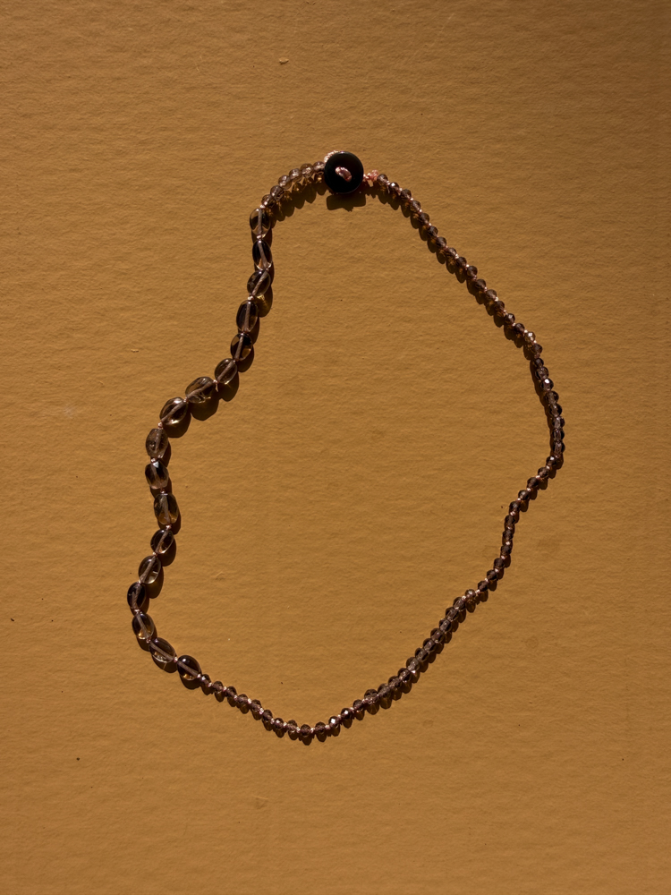 smokey quartz hand knot jwellery necklace gemstone kem x bien Haarlem cover