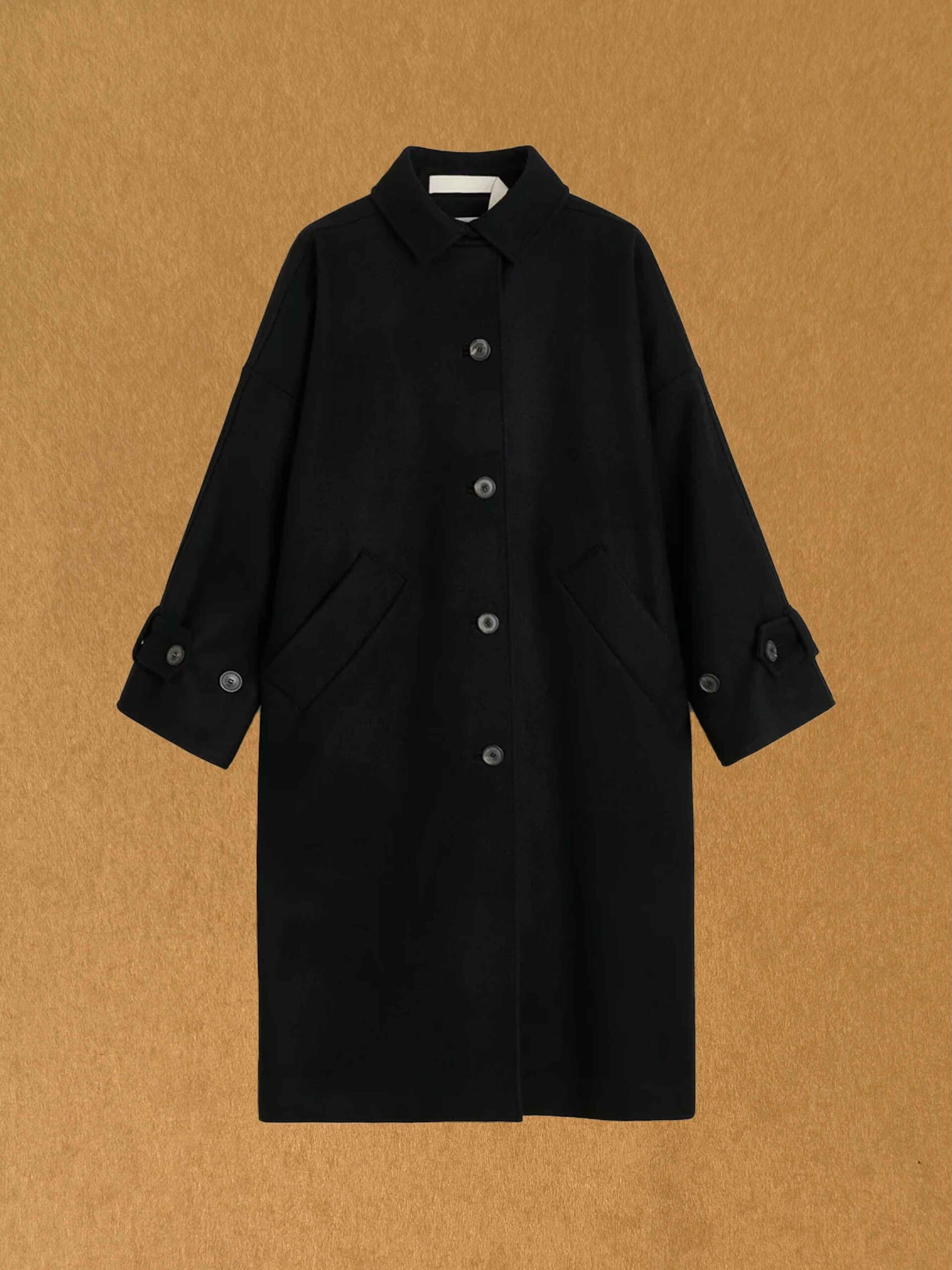 jo coat loden wool black aiayu denmark shop online packshot