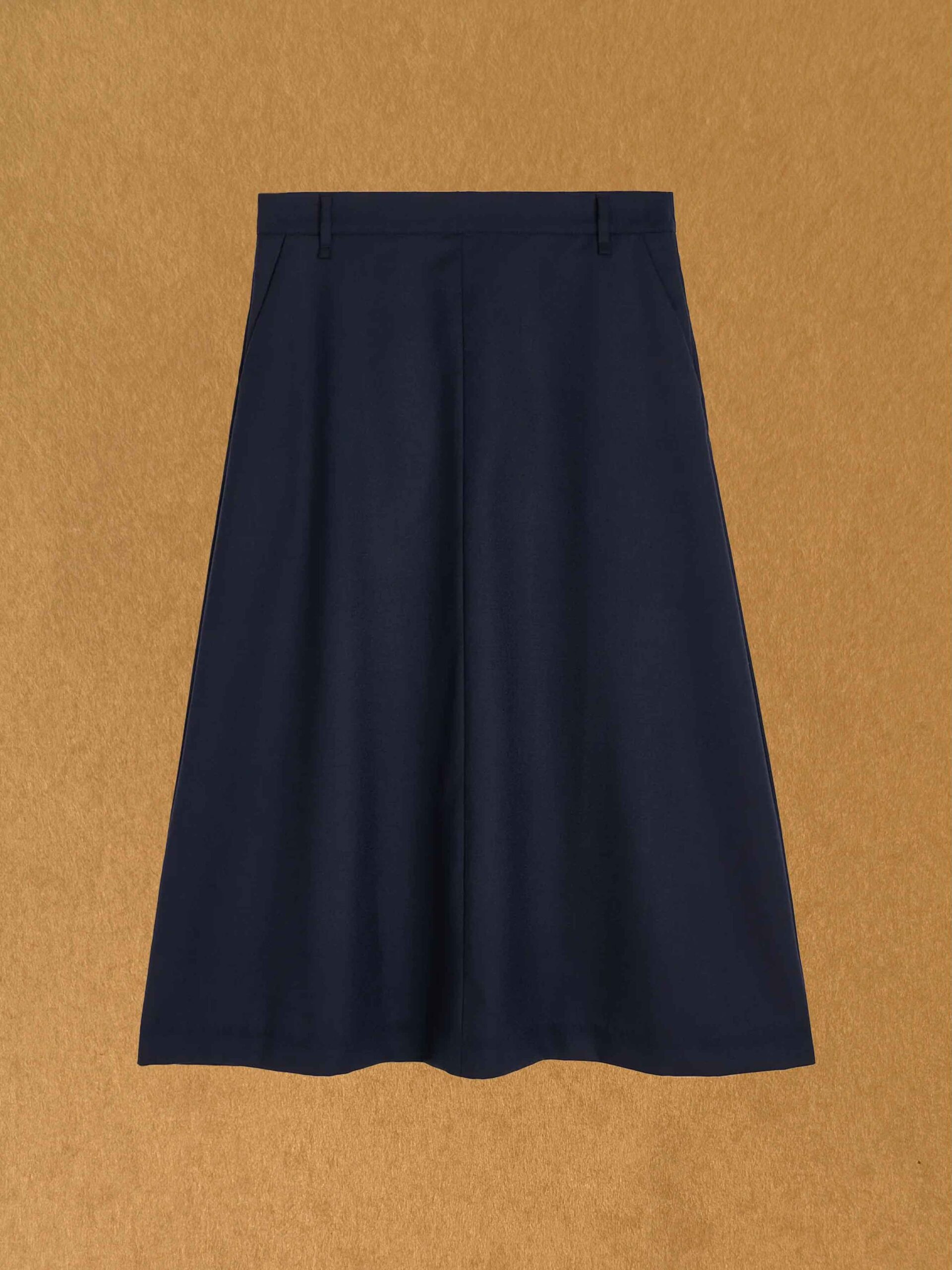 stella skirt fine wool black navy aiayu nepal merino wool denmark front