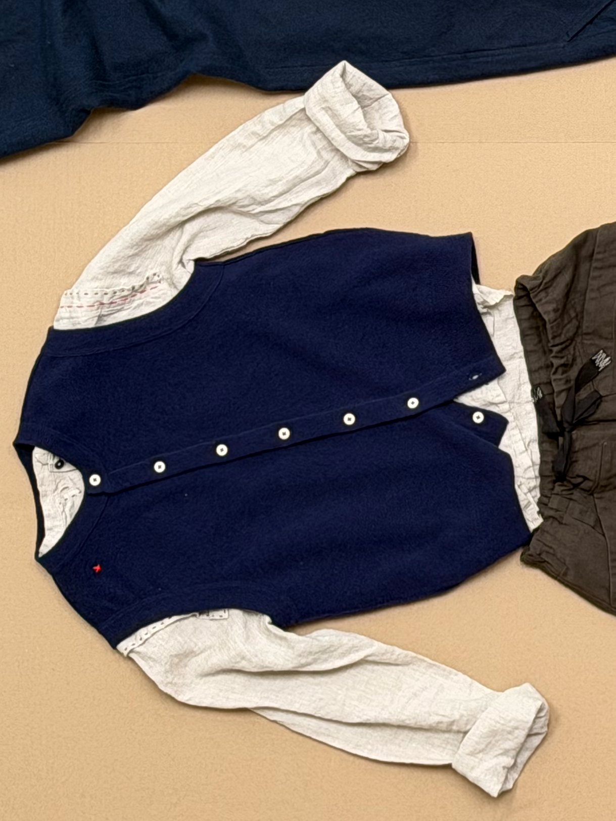 valentina vest wool blue fant the netherlands