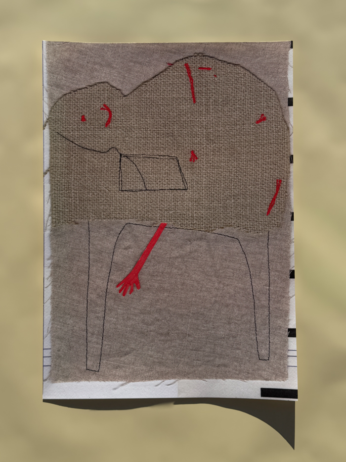 zora wild x fant artwork friend a3 paper art mixed media art collage art